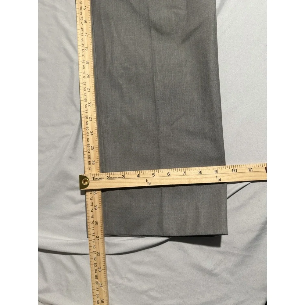 banana republic modern fit grey dress pants, zip fly, men's 31x31